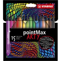 Viltstift stabilo pointmax 488/15 arty m 15st ass | 6 stuks