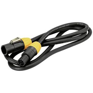 Eurolite IP T-Con XLR Verbindingskabel [1x XLR-stekker - 1x XLR-bus] 10 m Zwart/oranje