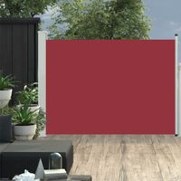 Tuinscherm uittrekbaar 100x500 cm rood - thumbnail