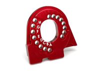 Traxxas - Motor mount plate, TRX-4, 6061-T6 aluminum (red-anodized) (TRX-8290R) - thumbnail