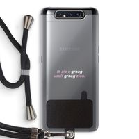 uzelf graag zien: Samsung Galaxy A80 Transparant Hoesje met koord