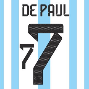 De Paul 7 (Officiële Argentinië 3 Sterren Bedrukking 2023-2024)