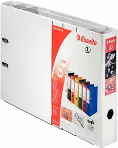 Esselte ordner Power N°1, rug van 7,5 cm, wit, pak van 5 stuks