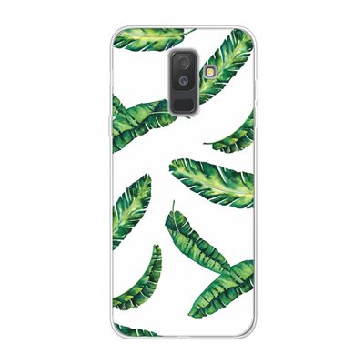 Lange bladeren: Samsung Galaxy A6 Plus (2018) Transparant Hoesje