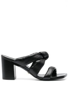 Stuart Weitzman mules 85 mm en cuir à détail de nœud - Noir