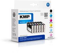 KMP Inktcartridge vervangt Epson T0801, T0802, T0803, T0804, T0805, T0806, T0807 Compatibel Combipack Zwart, Cyaan, Magenta, Geel, Foto cyaan, Foto magenta