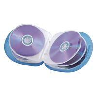 Hama CD-tas 24 CDs/DVDs/Blu-rays Kunststof, Polypropyleen Blauw, Transparant 1 stuk(s) (b x h x d) 145 x 155 x 38 mm 00051334 - thumbnail