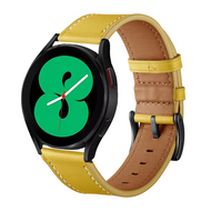 lederen bandje - Geel - Samsung Galaxy watch 7 - 40mm & 44mm