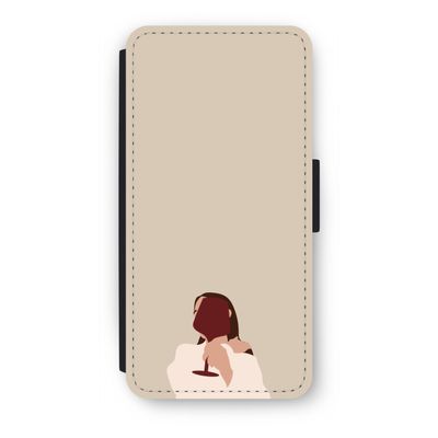 I drink wine: iPhone SE 2020 Flip Hoesje
