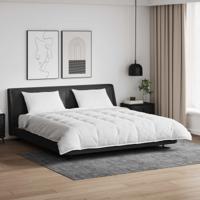VidaXL Dekbed set met kussen 3 pcs wit donsveertjes