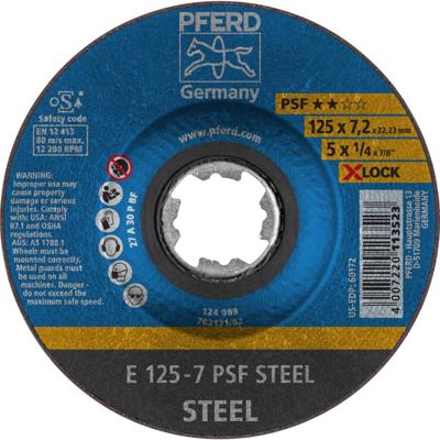 PFERD TOOLS 62011125 Afbraamschijf gebogen Diameter 125 mm 10 stuk(s)