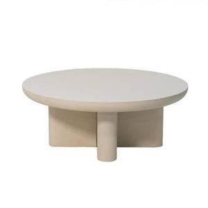 Giga Meubel - Salontafel Rond 90cm - Beige Betonlook - Miso