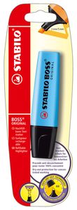 STABILO BOSS ORIGINAL markeerstift, op blister, blauw