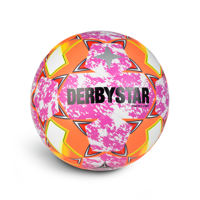Derbystar Voetbal Stratos S-Light Special V24 Pink oranje wit 1449 - thumbnail