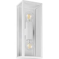 LED Wandlamp Buitenverlichting - Mat Wit Aluminium - E27 IP44