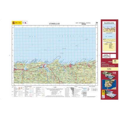 Topografische kaart 33 MT50 Comillas | CNIG - Instituto Geográfico Nacional1