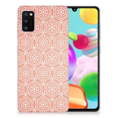 Samsung Galaxy A41 | TPU bumper | Pattern Orange