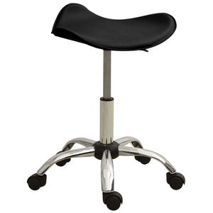 VidaXL Salonkruk kunstleer zwart