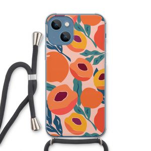 Perzik: iPhone 13 Transparant Hoesje met koord