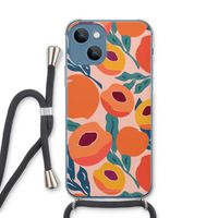 Perzik: iPhone 13 Transparant Hoesje met koord