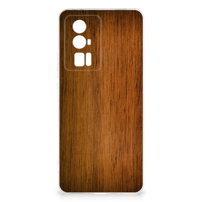 Xiaomi Poco F5 Pro | Bumper Hoesje | Donker Hout