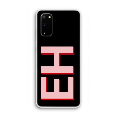 Monogram: Samsung Galaxy S20 Transparant Hoesje