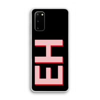 Monogram: Samsung Galaxy S20 Transparant Hoesje