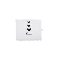 Clayre & Eef gastendoekje harten 40x66cm