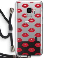 Lips: Samsung Galaxy S9 Transparant Hoesje met koord