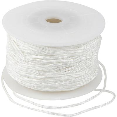 Creativ Company Polyester koord, dikte 1,8 mm, wit, 50 m/ 1 rol