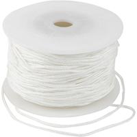 Creativ Company Polyester koord, dikte 1,8 mm, wit, 50 m/ 1 rol