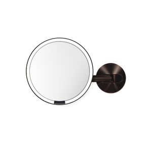 Simplehuman - Sensor Spiegel, met Wandbevestiging, 20 cm, Brons - Simplehuman