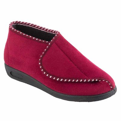 Pantoffel bordeaux hoog dames | Kies uw maat : Maat 36 | MSF