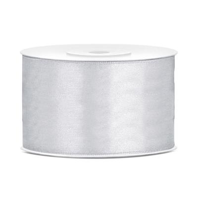 Hobby Sierlint satijn - Zilver - 25 meter - cadeaulint - satijnlint/sierlinten