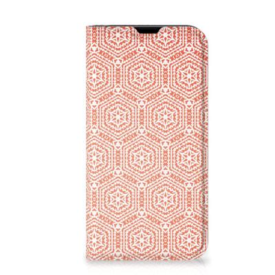 iPhone 13 Mini | Hoesje met Magneet | Pattern Orange