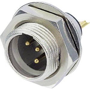 Rean AV RT4MPR Miniatuur-XLR-connector Stekker, inbouw verticaal Aantal polen: 4 Zilver 1 stuk(s)