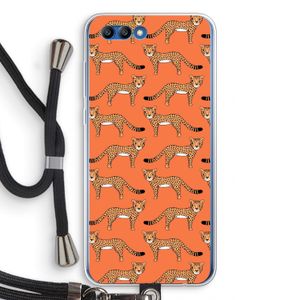 Cheetah: Honor 10 Transparant Hoesje met koord