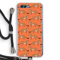 Cheetah: Honor 10 Transparant Hoesje met koord
