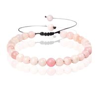 Memphis No.2 Natuursteen Armband Dames - 6mm Pink Opal