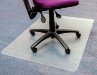 Stoelmat Floortex PVC 120x90cm voor zachte vloeren - thumbnail