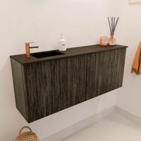 Toiletmeubel Mondiaz Joya | 100 cm | Meubelkleur Shadow | Faye wastafel Urban Links | 1 kraangat