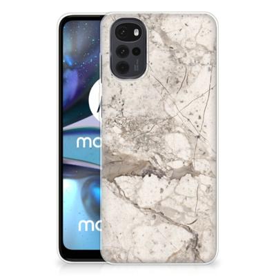 Motorola Moto G22 | TPU | Siliconen hoesje | Marmer Beige