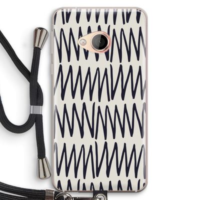 Marrakech Zigzag: HTC U Play Transparant Hoesje met koord