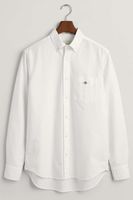 GANT Regular Fit Overhemd wit, Effen
