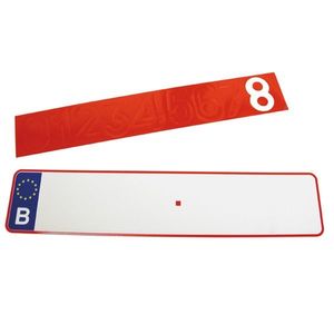 Nummerplaat lang alu reflect 1362020