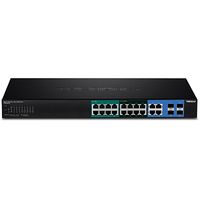 Trendnet TPE-204US netwerk-switch Managed Gigabit Ethernet (10/100/1000) Power over Ethernet (PoE) 1U Zwart - thumbnail