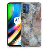 Motorola Moto G9 Plus | TPU | Siliconen hoesje | Marmer Grijs