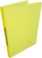 Alpha ringmap, voor ft A4, uit PP, 2 ringen van 16 mm, geel