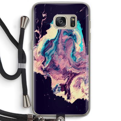 Cosmic Silence: Samsung Galaxy S7 Transparant Hoesje met koord