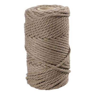 Creativ Company Macrame koord lichtbruin, 55m